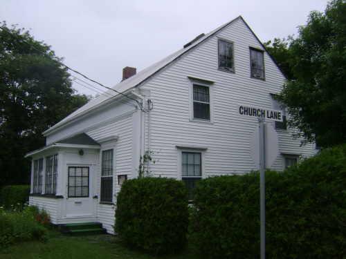 This photograph shows the side façade of the Algar Residence, 2009; Town of St. Andrews