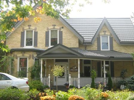 Of note is the covered veranda.; Martha Fallis, 2008.