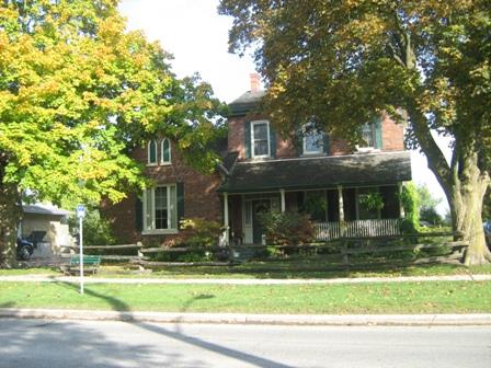 Of note is the three-bay facade of the original Georgian Revival house.; Martha Fallis, 2008.