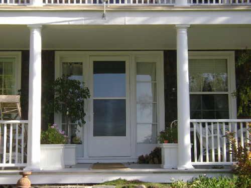 This photograph shows the front entranceway of the residence, 2009; Town of St. Andrews