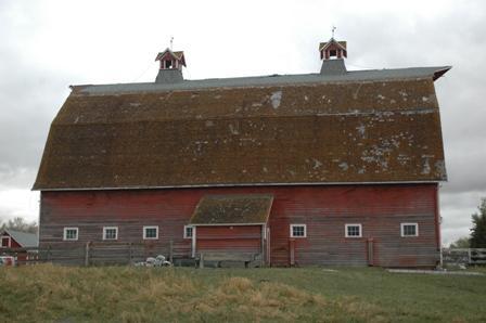 Side view of the barn - east aspect; James Winkel, 2009.