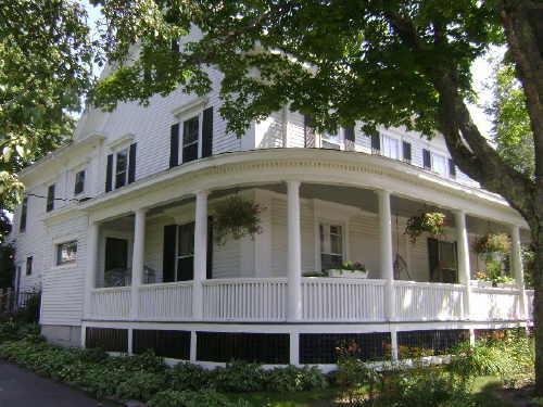 This photograph shows the handsome wrap-around verandah, 2009; Town of St. Andrews