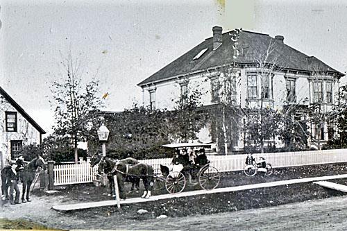 A streetscape view of Hillsborough 110 years ago; Village of Hillsborough, William Henry Steeves House archives