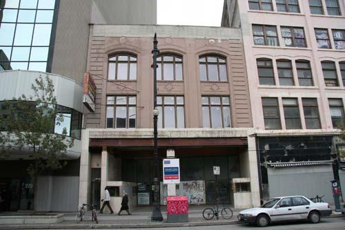 Primary elevation, from the south, of the Hample Building, Winnipeg, 2009; Historic Resources Branch, Manitoba Culture, Heritage and Tourism, 2009