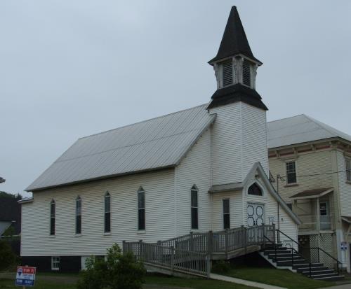 Current view of the Trinity United Church of Canada; Doris E. Kennedy