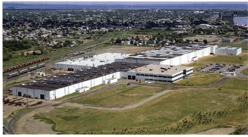 General view of Canadian Car & Foundry National Historic Site of Canada, showing a view of Production Bay 'B' from Building 3, 2008.; Parks Canada Agency/Agence Parcs Canada, D. Dodd, 2008
