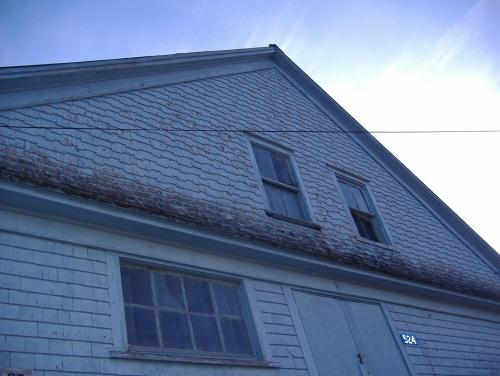 Detail of gable end; Alberton Historical Preservation Foundation, 2008