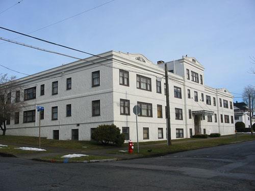 Exterior view of Carlton Court; City of New Westminster, 2009