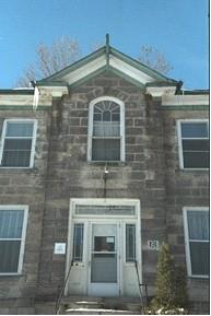 Of note is the projecting frontispiece with peaked pediment and wooden finial.; Town of Milton, 2008