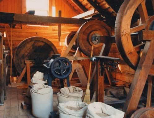Grist Mill interior; BC Heritage Branch