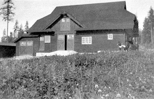 View of Fairacres Garage and Stables; City of Burnaby, Ceperley Album
