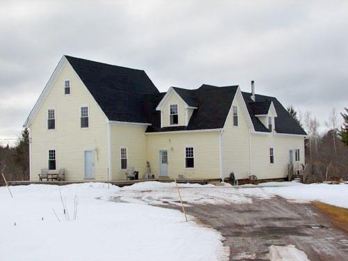 The house, as seen from the east; Village of Salisbury