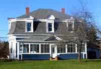 Image showing the front façade of the residence; City of Fredericton