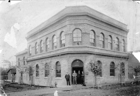Historic view of Bank of Montreal; Greater Vernon Museum & Archives photo #3432, 1894