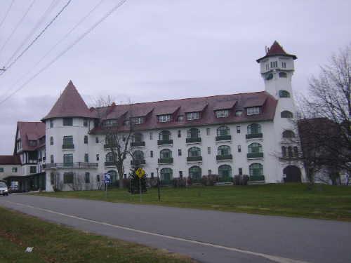 This photograph illustrates the rear view with the watch tower, 2009; Town of St. Andrews