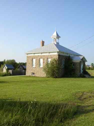 View showing school and privy; RHI 2006