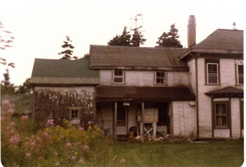 View of summer kitchen in 1982; Greg Partridge