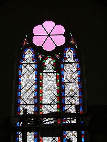 Stained glass windows; Village of Dorchester