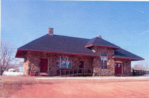 Showing rare granite boulder construction; Province of PEI