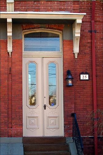 This image shows the entrance to the Thomas Linton Residence; City of Saint John