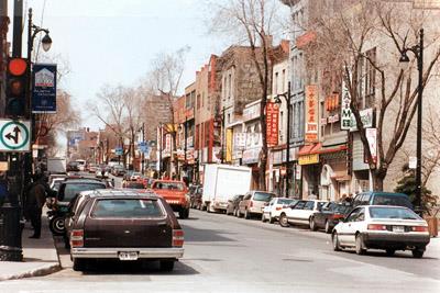 One block of this Historic District.; Parks Canada   Parcs Canada  1996 (Gordon Fulton)