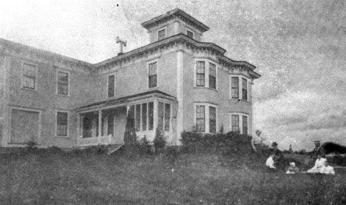 A family picnic on the front lawn, circa 1900; Village of Hillsborough from William Henry Steeves House archives