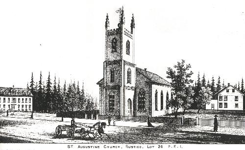 Showing front elevation with entrance on the side; Meacham's Illustrated Historical Atlas of PEI, 1880
