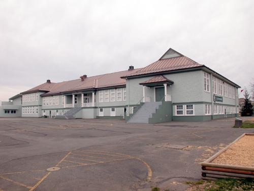 Exterior view of the Tillicum School.; Derek Trachsel, District of Saanich, 2004.