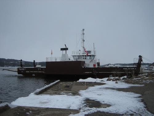 Current image of the Westfield wharf and ferry, 2010; Grand Bay-Westfield