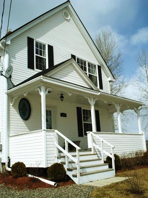 View of the front porch; Grand Bay-Westfield