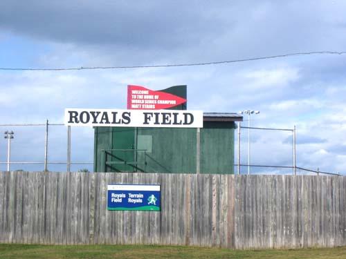 Royals Field situated on "Baseball Hill".; City of Fredericton
