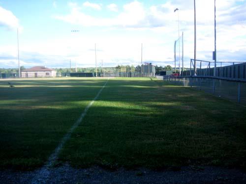 Image of Royals Field showing part of the outfield.; City of Fredericton