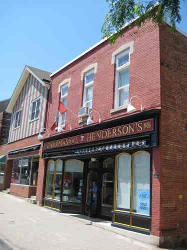 Northeast corner of Macartney's Drug Store; Callie Hemsworth, Brock University, St.Catharines, 2008
