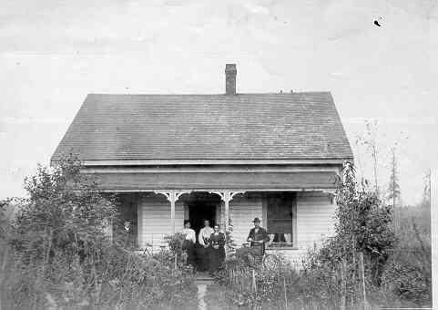 The Matheson family and their house, circa 1894.; Township of Langley, Serial No.404