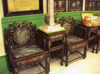 Chairs, Chinese Benevolent Association Building; Parks Canada / Parcs Canada, 2010 (Kate MacFarlane)