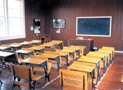 150 Mile Little Red Schoolhouse, interior, 2011; Cariboo Regional District, 2011