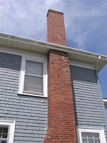 McCurdy House, chimney and wall detail, 2004; Heritage Division, NS Dept. of Tourism, Heritage and Culture, 2004