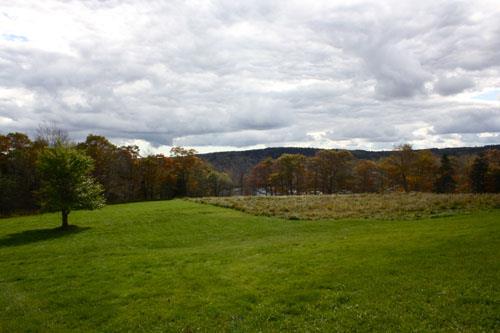 View of part of the Alwington Manor landscape.; Town of Grand Bay-Westfield
