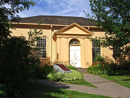 Eastern entrance to the Free Meeting House - 2004.; Moncton Museum