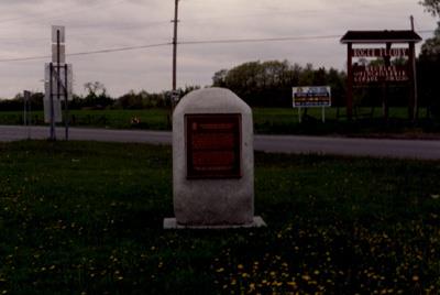 Photo showing location of plaque on boulder for this NHSC.; Parks Canada Agency / Agence Parcs Canada, 1989