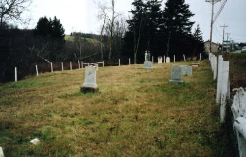 Cemetery looking west; PEI Genealogical Society, 2006