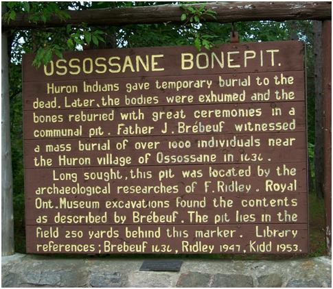 Ossossane Sites; Parks Canada / Parcs Canada