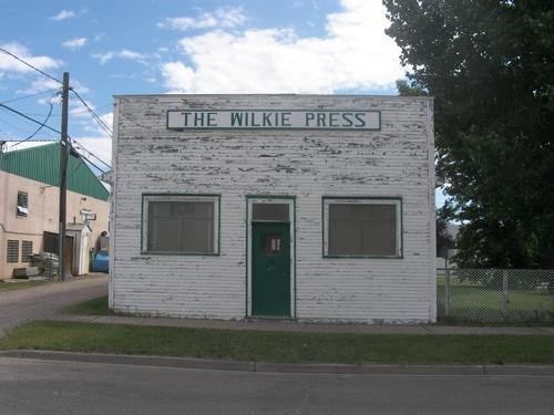 Wilkie Press Builiding, facing east, 2008.; Fedyk, 2008