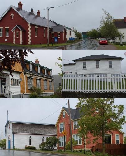 Selection of buildings within Heart’s Content Heritage District, Heart's Content, NL. ; © HFNL/Andrea O'Brien 2013 