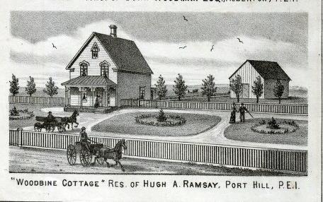 Woodbine Cottage; Illustrated Historical Atlas of PEI, JH Meacham, 1880