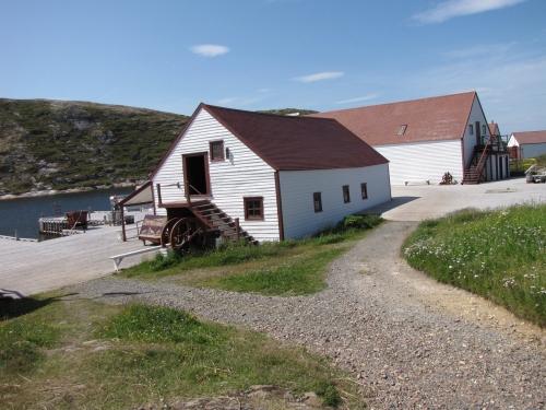 View of main and side facades of Pork Store, Battle Harbour, NL. ; © HFNL 2009