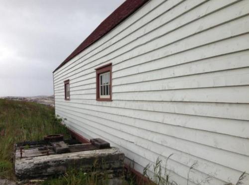 View of the side façade of the Seal Store, Battle Harbour, NL.; © HFNL 2013 