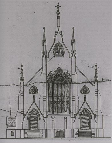 Architectural drawing of 126 Wellington Street designed by John Power in 1864.; McKendry, Jennifer (1995) With Our Past before Us.  Toronto: University of Toronto Press.
