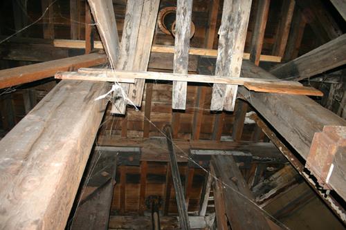Interior view of the MacGregor Canadian Pacific Railway Water Tower, Austin 2013; Historic Resources Branch, Manitoba Tourism, Culture, Heritage, Sport and Consumer Protection, 2014
