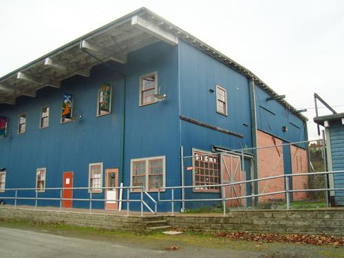 North elevation of railway shops; Town of Ladysmith, 2013